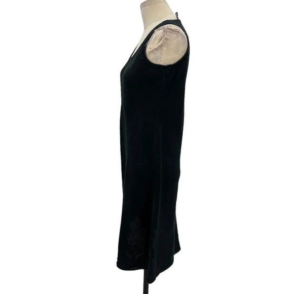 Eileen Fisher Irish Linen Sleeveless Tank Dress Black Size Petite Small PS - Picture 5 of 9
